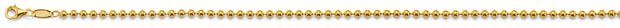 14K 2.5mm Plain Ball Chain