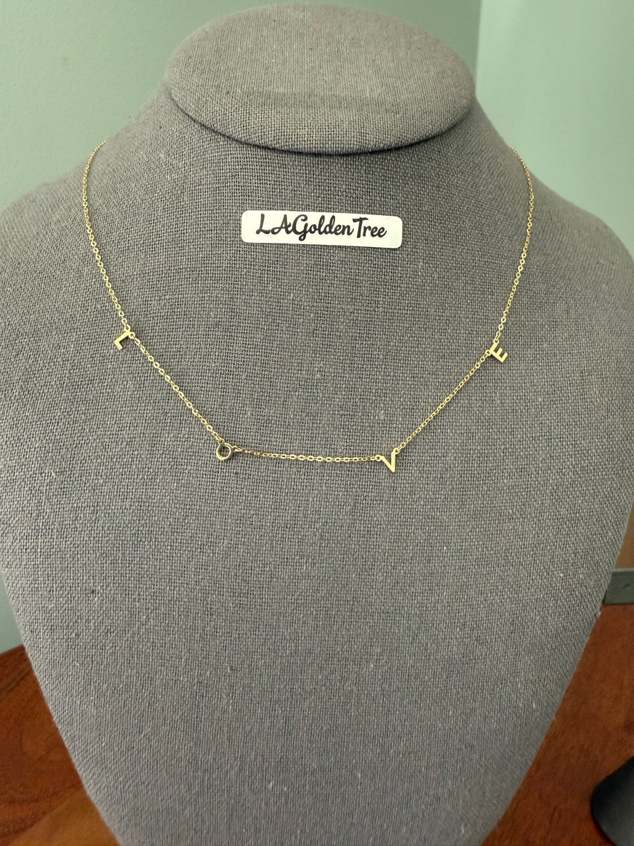 14K L-O-V-E Necklace