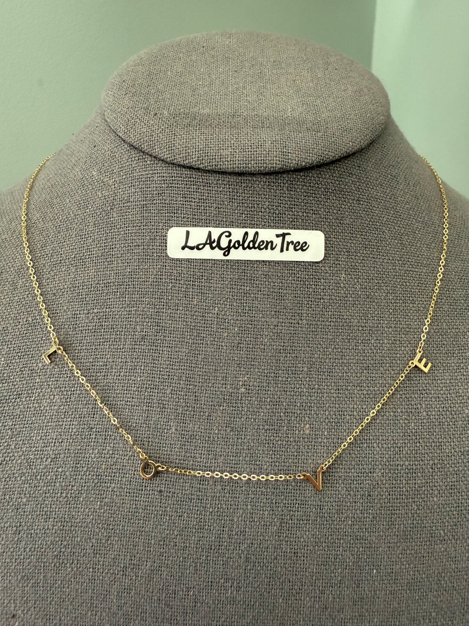 14K L-O-V-E Necklace