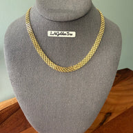 14K Hollow Bismark Style Necklace