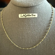 14K Bead Necklace