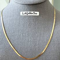 14K 2.5mm Flex Herringbone Chain Necklace