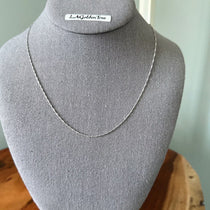 1.2mm 14K White Gold Singapore Chain