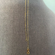 0.5mm 14K Yellow Gold Box Link Chain