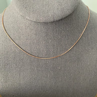 0.8mm 14K Rose Gold Box Chain