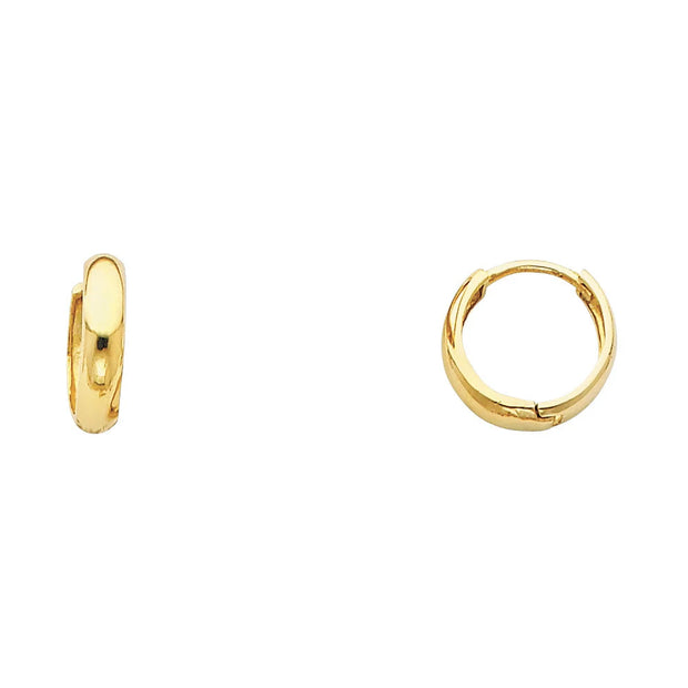 14K Gold Small Huggie Earrings