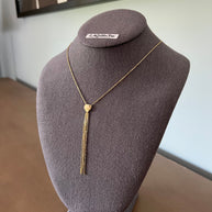 14k Yellow Gold Tassel Chain Necklace