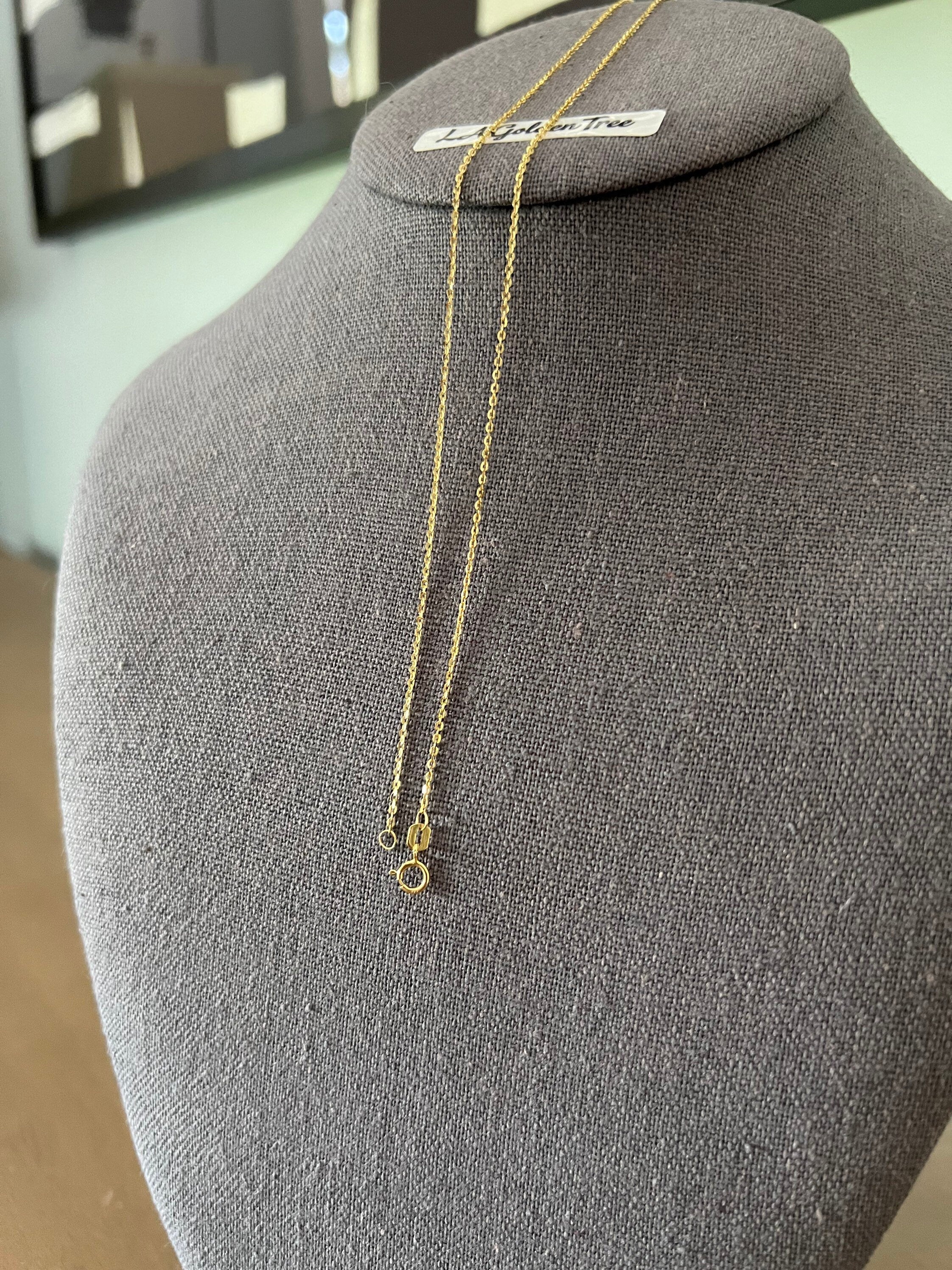 14k Yellow Gold Tassel Chain Necklace