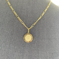 14K Yellow Gold Saint Christopher Pendant